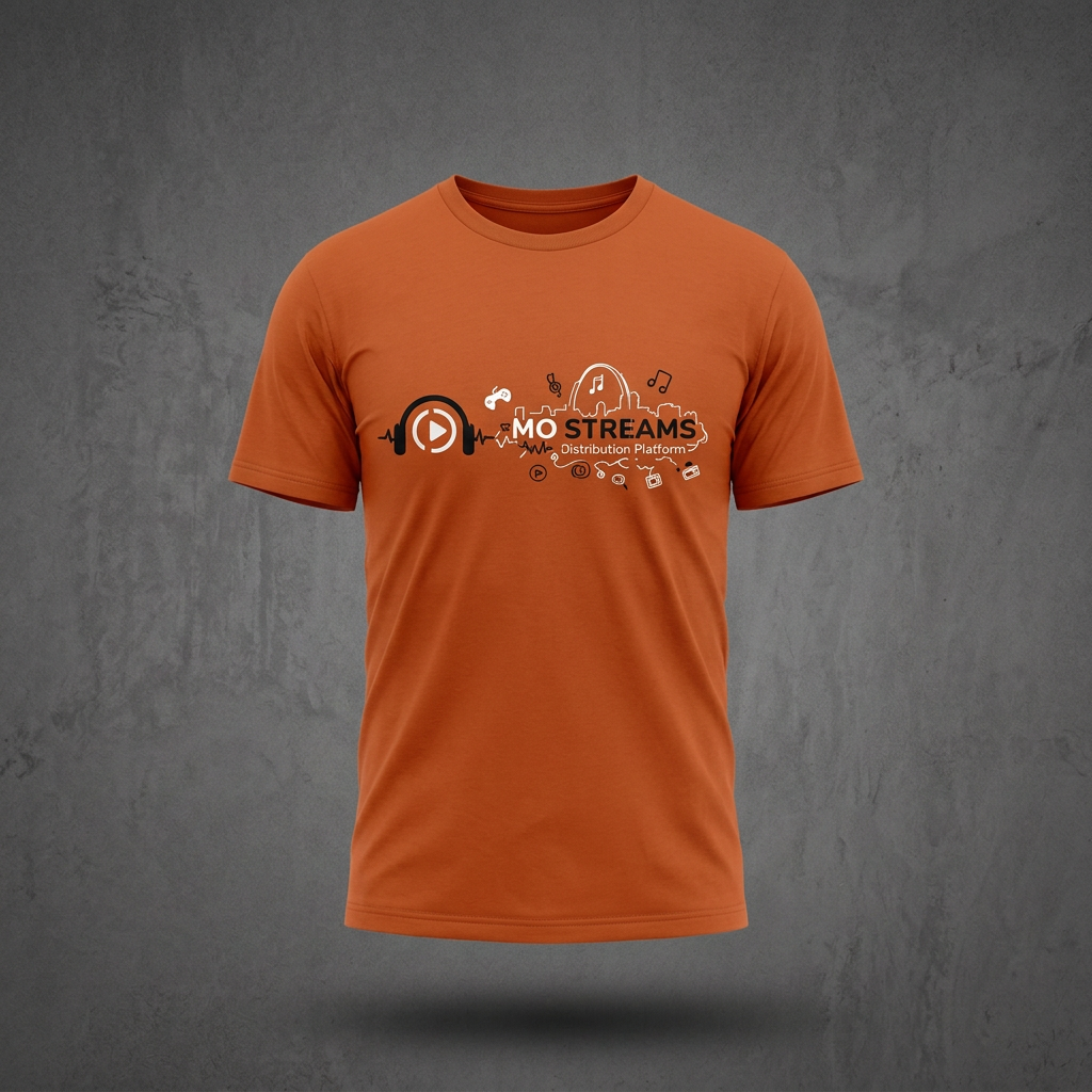 MO STREAMS Signature Tee — Orange